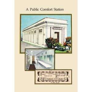   printed on 20 x 30 stock. Public Comfort Station