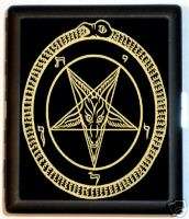 Satanic Pentagram OCCULT Devil ID Card Cigarette Case  