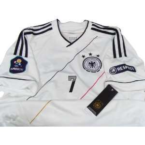  Schweinsteiger #7 Germany Home Euro2012 Patches Soccer 