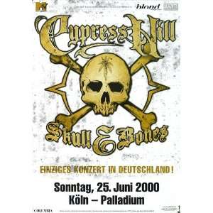  Cypress Hill   Skull Bones 2000   CONCERT   POSTER from 