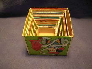 Complete set of 10 Walt Disney stacking cubes  