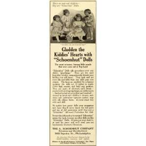  1913 Ad Antique A. Schoenhut Wooden Dolls Children Toys 