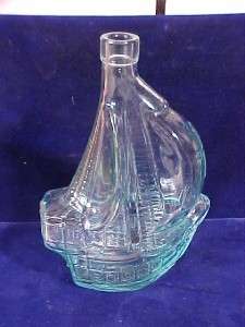 Santa Maria Glass Ship Bottle Decanter 1492 1992 NR  