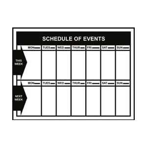   Off Sports Board (2 Week Event Schedule)   One Pair