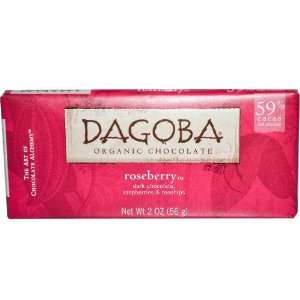 Dagoba   Organic Chocolate   59% Cacao   Roseberry   2 oz. (4 pack 