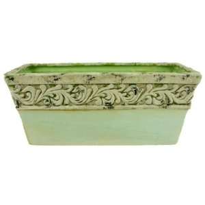  Sage Green Rectangle Accent Planter Case Pack 4