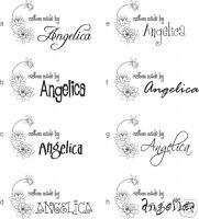 UNMOUNTED PERSONALIZED CUSTOM MADE BY RUBBER STAMPS  