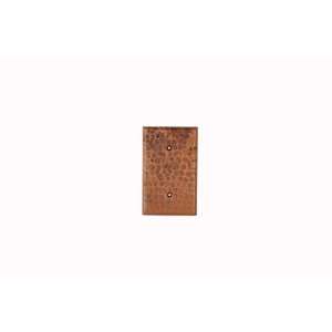  Premier Copper SB1 Blank Hand Hammered Cover Switch Plate 
