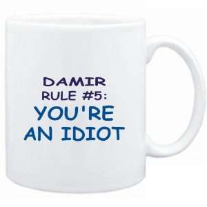  Mug White  Damir Rule #5 Youre an idiot  Male Names 