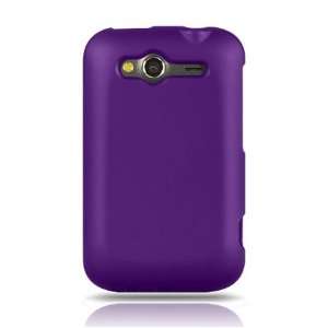 HTC Marvel / Wildfire S Rubberized Shield Hard Case   Purple (Free 