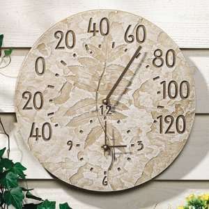  Fossil Sumac Thermometer/Clock
