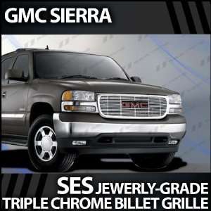  1999 2002 GMC Sierra SES Chrome Billet Grille Automotive