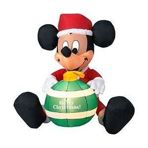 Over 3 Ft Tall   Gemmy Christmas Airblown Inflatable   Disney   Mickey 
