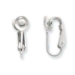  Sterling Silver 5.0mm Dap Pad Earring Clip Jewelry