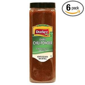 Durkee Chili Powder, Dark, 17 Ounce (Pack of 6)  Grocery 