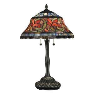    Quoizel Scarlet Tiffany 2 Light Table Lamp