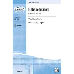  Santo (The Day of Your Glory) Choral Octavo Choir Traditional Lyrics 
