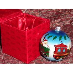  Inside Art Santas North Pole Train Christmas Ornament 