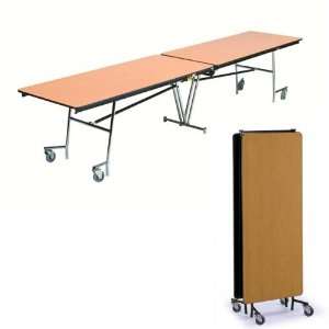 Midwest Folding Products STU1230 Mobile Folding Rectangular Table (12 