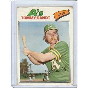  1977 TOPPS TOMMY SANDT #616, OAKLAND AS 