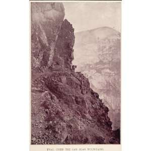  1893 Duotone Print Trail San Juan Mountains Colorado 