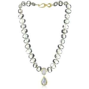   Nava Zahavi Starlight Crystal, Moonstone and High Karat Gold Necklace