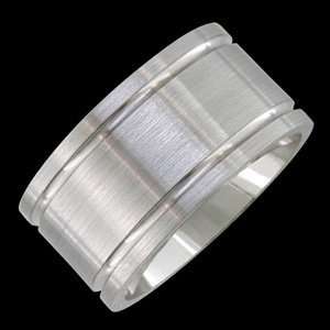     size 12.25 Titanium Band with Two Grooves Alain Raphael Jewelry