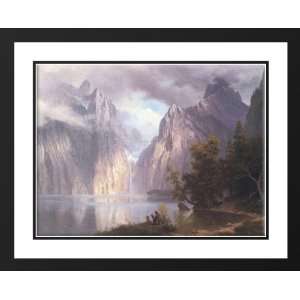 Bierstadt, Albert 36x28 Framed and Double Matted Scene in the Sierra 