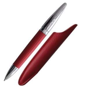  Aldo Domani Torino Ballpoint Pen With Leather Case, 1.0 mm 