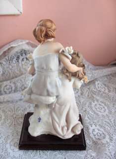Capodimant G Armani Mother Daughter Porcelain Figurine Florence Italy 