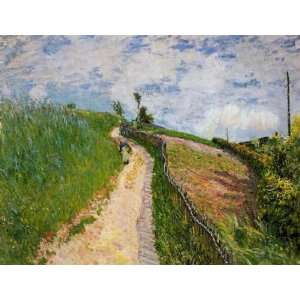   Hill Path, Ville dAvray Alfred Sisley Hand Painted