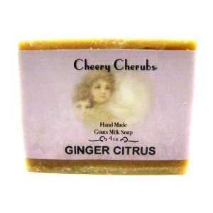    All Natural Handcrafted GINGER CITRUS Goats Milk Soap Beauty
