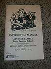 ADVANCED RUMEL​Y Owners Manual Reprint Hit and Miss Stationary Gas 