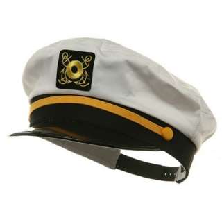  Adjustable Captain Hats White W39S25C Clothing