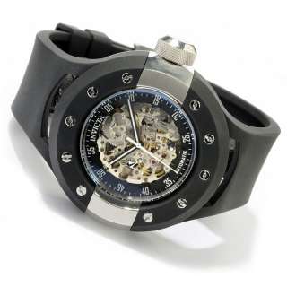   Rally Collection Automatic Skeleton Black Rubber Watch 0869 NEW  