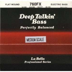 La Bella Electric Bass Guitar Deep Talkin Bass Extra Light Medium 