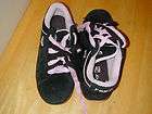 roxy vortex womens shoes sneakers size 8 pink laces black