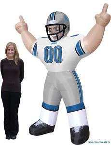 Detroit Lions NFL Large 8 Ft Inflatable Football Player  