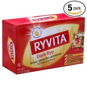 Ryvita Tasty Dark Rye Crispbread, 8.8000 ounces (Pack of5)