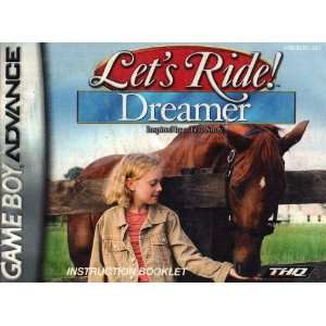  Lets Ride Dreamer GBA Instruction Booklet (Game Boy 