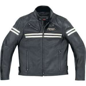   Leather Jacket, Black/Ice, Apparel Material Leather, Size Sm P87 341