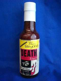 BLAIRS BEYOND DEATH HOT SAUCE, VERY OLD BOTTLE, VERY RARE  