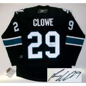  Ryane Clowe Autographed Uniform   Third Proof Sports 
