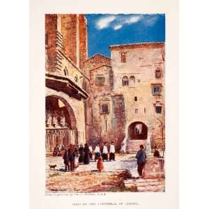  1905 Print Arthur Trevor Haddon Art Historic Girona 