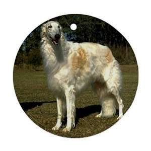  Borzoi Russian Wolfhound Ornament (Round)
