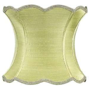  Green Extra Large Scallop Hourglass Lamp Shade