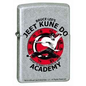 BRUCE LEE JEET KUNE DO ACADEMY DEFEAT IS MERELY A STATE OF MIND ZIPPO 