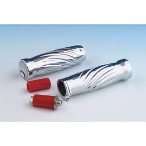  Chrome Twister Grips with Roller Bearing Sports 