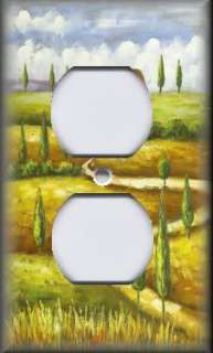 Light Switch Plate Cover   Tuscan Landscape   Rolling Hills  