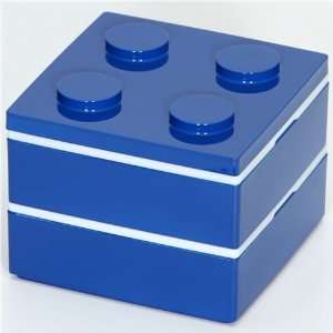 funny blue building block Bento Box from Japan Kitchen 